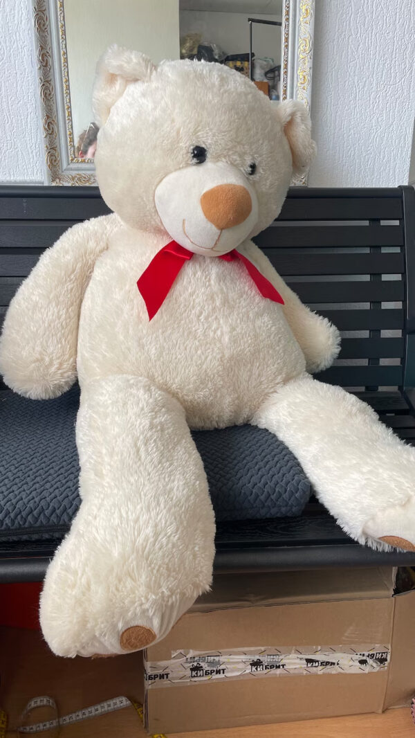 Cute White Giant Teddy Bear Size - Image 3