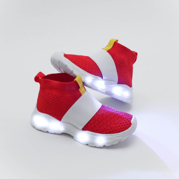 Light Up Sonic Shoes for Kids | Emeralds and Power Rings - Image 2