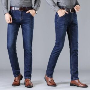 Autumn & Winter Stretch Men's Jeans - Image 2