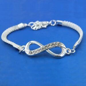 Rhinestone Infinity Bracelet Men's Women's - Image 3