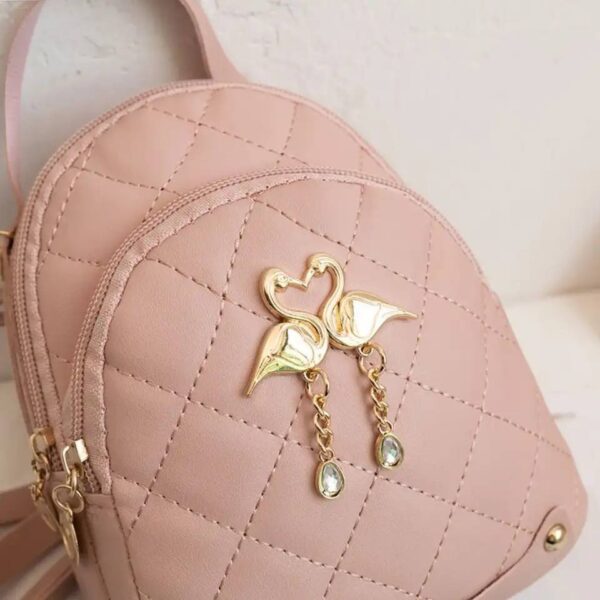 Mini Backpack for Women Cute Swan Hanging - Image 4