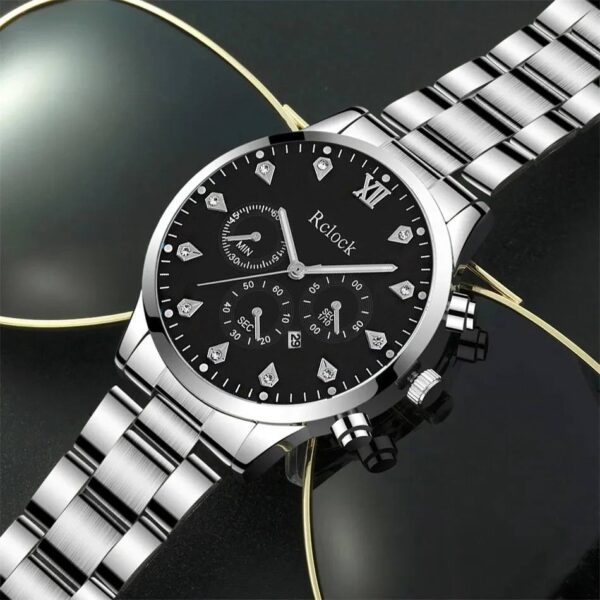 3PCS Set Fashion Mens Business Watches - Image 3