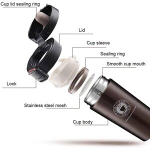 380ml Thermos Coffee Cup Tea Mug - Image 2