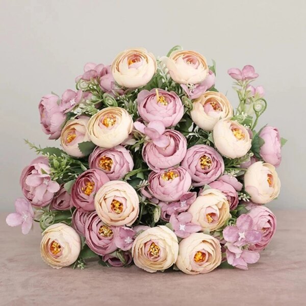 1 Bouquet 12 heads Artificial Rose Flowers