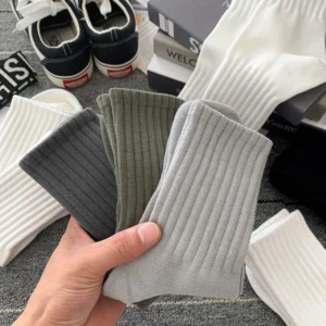 New 5 Pairs Cool Men Black White Warm Socks - Image 3