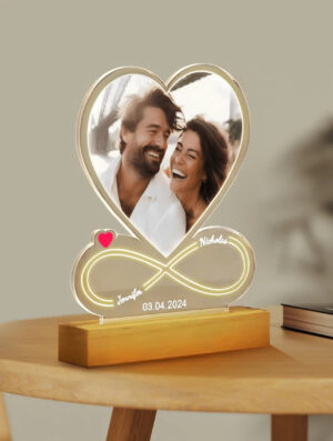Custom Acrylic Heart Picture Frame - Image 2