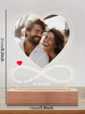 Custom Acrylic Heart Picture Frame - Image 3