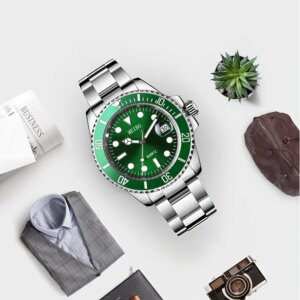 Men Silver Waterproof Watches